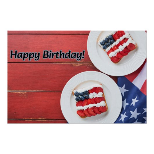 Patriottische feestdag perfect poster (Voorkant)