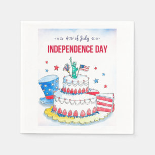 Patriottische feestdag servet
