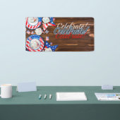 Patriottische feestdag spandoek (Beurs)