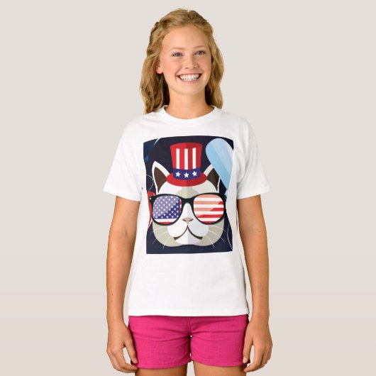 Patriottische feestdag t-shirt (Voorkant volledig)