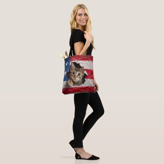 Patriottische feestdag tote bag (Op model)