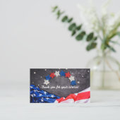 Patriottische feestdag visitekaartje (Staand voorkant)