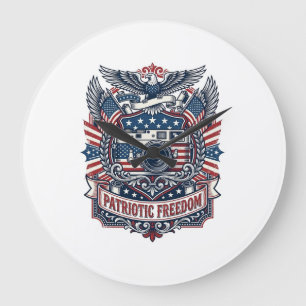 Patriottische Film Cameravorstander Vector Grafisc Grote Klok