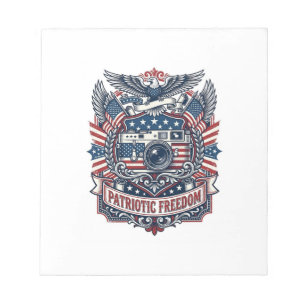 Patriottische Film Cameravorstander Vector Grafisc Notitieblok