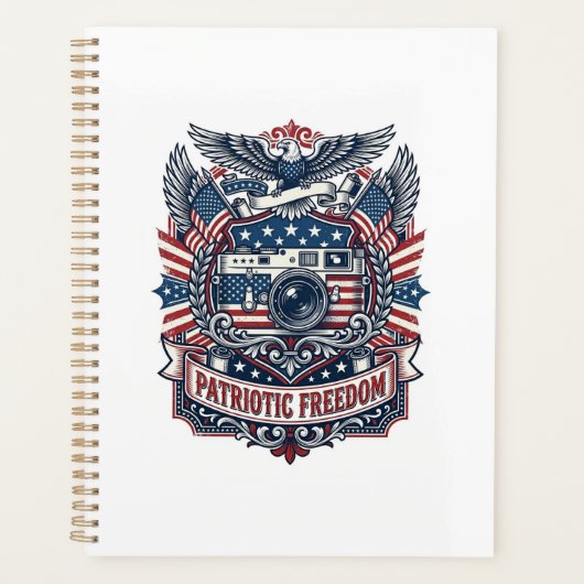 Patriottische Film Cameravorstander Vector Grafisc Planner (Voorkant)