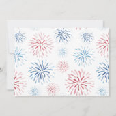 Patriottische Firecracker Kinder Joint Birthday Pa Kaart (Achterkant)