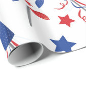 Patriottische firecrackers cadeaupapier (Rol Hoek)