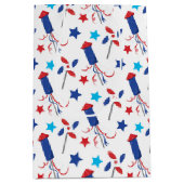 Patriottische firecrackers medium cadeauzakje (Voorkant)
