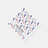 Patriottische firecrackers servet (Hoek)