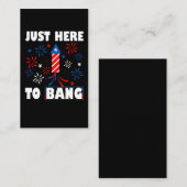 Patriottische Fireworks Director USA Celebration 4 Visitekaartje (Voorkant / Achterkant)