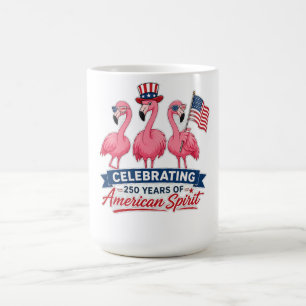 Patriottische Flamingo 250 Jaar Amerikaanse Geest  Koffiemok