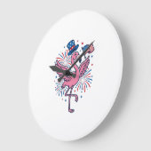 Patriottische Flamingo-Vuurwerk Vectorontwerp_1 Grote Klok (Hoek)