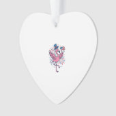 Patriottische Flamingo-Vuurwerk Vectorontwerp_1 Ornament (voorkant)