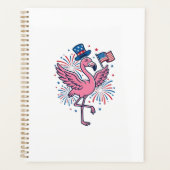 Patriottische Flamingo-Vuurwerk Vectorontwerp_1 Planner (Voorkant)