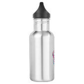 Patriottische Flamingo-Vuurwerk Vectorontwerp_1 Waterfles (Links)