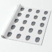 Patriottische Flea Market Picker Vector Grafische Cadeaupapier (Uitgerold)