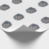 Patriottische Flea Market Picker Vector Grafische Cadeaupapier (Hoek)