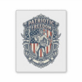 Patriottische Flea Market Picker Vector Grafische  Sticker (Voorkant)