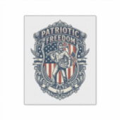 Patriottische Flea Market Picker Vector Grafische  Sticker (Voorkant)