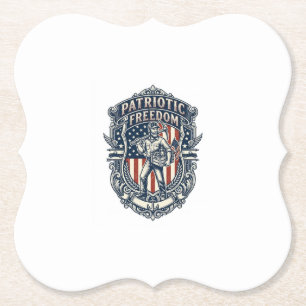 Patriottische Flea Market Picker Vector Graphic T- Kartonnen Onderzetters