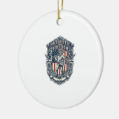 Patriottische Flea Market Picker Vector Graphic T- Keramisch Ornament (Links)
