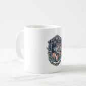 Patriottische Flea Market Picker Vector Graphic T- Koffiemok (Voorkant links)