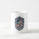 Patriottische Flea Market Picker Vector Graphic T- Koffiemok (Center)