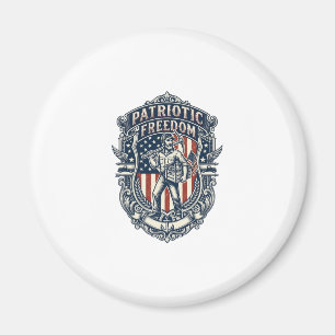 Patriottische Flea Market Picker Vector Graphic T- Magneet
