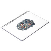 Patriottische Flea Market Picker Vector Graphic T- Notitieboek (Linkerzijde)