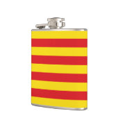 Patriottische fles met vlag van Catalonië Heupfles (Links)