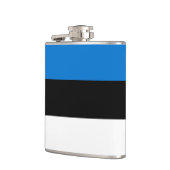 Patriottische fles met vlag van Estland Heupfles (Links)