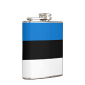 Patriottische fles met vlag van Estland Heupfles (Rechts)