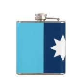 Patriottische fles met vlag van Minnesota, VS Heupfles (Achterkant)