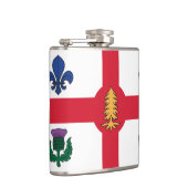 Patriottische fles met vlag van Montreal Heupfles (Rechts)