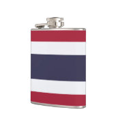 Patriottische fles met vlag van Thailand Heupfles (Links)