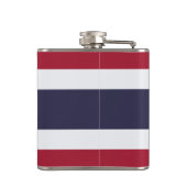 Patriottische fles met vlag van Thailand Heupfles (Achterkant)