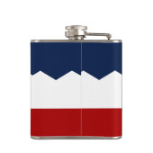 Patriottische fles met vlag van Utah, VS Heupfles (Achterkant)