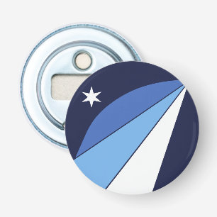 Patriottische flesopener met vlag van Columbia, SC Button Flesopener