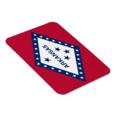 Patriottische flexibele fotomagneet met Arkansas v Magneet (Rechterzijde)