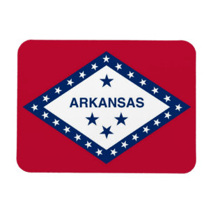 Patriottische flexibele fotomagneet met Arkansas v Magneet