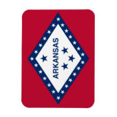 Patriottische flexibele fotomagneet met Arkansas v Magneet (Verticaal)