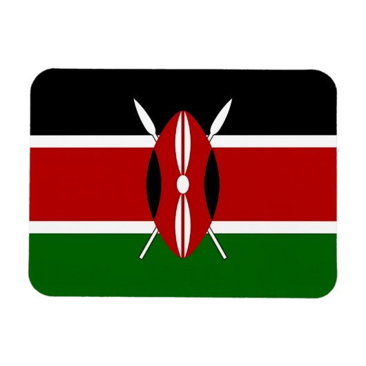 Patriottische flexibele fotomagneet met vlag van K Magneet (Horizontaal)