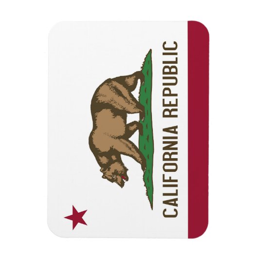 Patriottische flexibele magneet met Californische  (Verticaal)