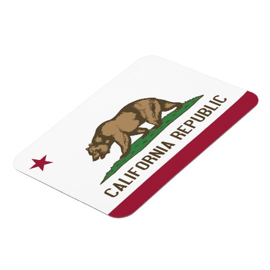 Patriottische flexibele magneet met Californische  (Linkerzijde)