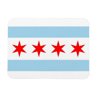 Patriottische flexibele magneet met Chicago City v
