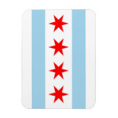 Patriottische flexibele magneet met Chicago City v (Verticaal)