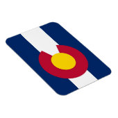 Patriottische flexibele magneet met Colorado vlag, (Rechterzijde)