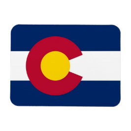 Patriottische flexibele magneet met Colorado vlag,