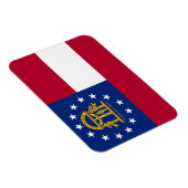 Patriottische flexibele magneet met Georgia vlag (Rechterzijde)