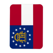 Patriottische flexibele magneet met Georgia vlag (Verticaal)